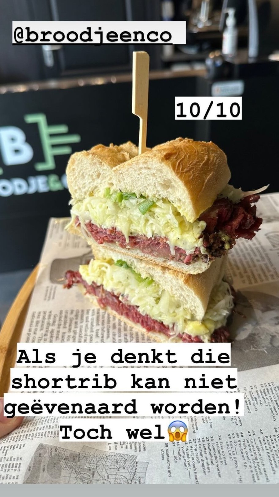 Broodje & Co - 21. Pastrami Brisket Deluxe ( Baguette)